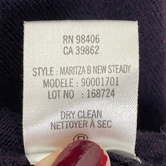 Theory | Wool Blend Maritza B. New Steady Drape Front Cardigan in Purple - Picture 5 of 13